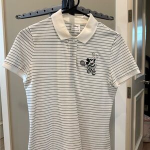 Lacoste White and Black Short Sleeve Tee